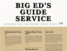 Tablet Screenshot of bigedsguideservice.com